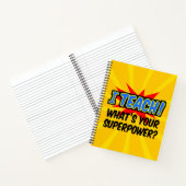 Ik leer wat je Superpower Superheld-leraar is Notitieboek (Binnen)