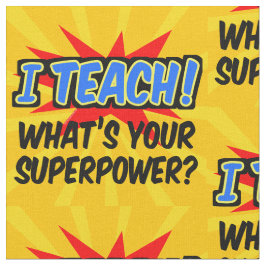 Ik leer wat je Superpower Superheld-leraar is Stof
