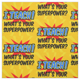 Ik leer wat je Superpower Superheld-leraar is Stof