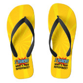 Ik leer wat je Superpower Superheld-leraar is Teenslippers (Voetbed)