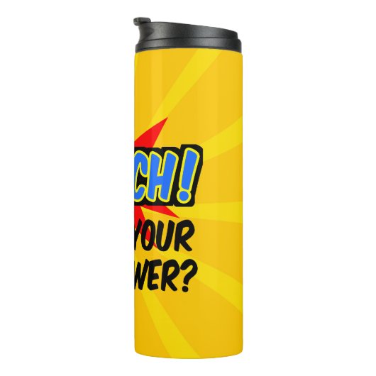 Ik leer wat je Superpower Superheld-leraar is Thermosbeker (Geroteerd rechts)