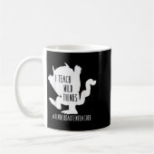 Ik leer Wilde Dingen Kindergarten Leraar Koffiemok (Links)