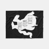 Ik leer wilde dingen monsterplezier Halloween gesc Fleece Deken (Voorkant (Horizontaal))