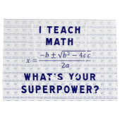 Ik leer Wiskunde wat is je Superpower? Large Cadeautasje (Achterkant)