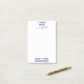 Ik leer Wiskunde wat is je Superpower? Post-it® Notes (Op bureau)
