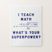 Ik leer Wiskunde / Wat is jouw Superpower? Legpuzzel (Verticaal)