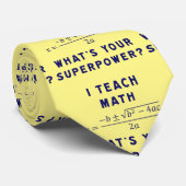 Ik leer Wiskunde / Wat is jouw Superpower? Stropda Stropdas (Opgerold)