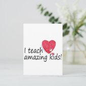 Ik leer wonderbaarlijke Kinderen Briefkaart (Staand voorkant)