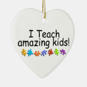 Ik leer wonderbaarlijke Kinderen Keramisch Ornament (Rechts)