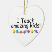 Ik leer wonderbaarlijke Kinderen Keramisch Ornament (Links)