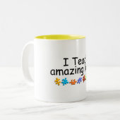 Ik leer wonderbaarlijke Kinderen (PP) Tweekleurige Koffiemok (Voorkant links)