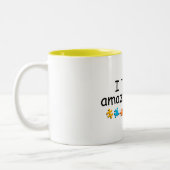 Ik leer wonderbaarlijke Kinderen (PP) Tweekleurige Koffiemok (Links)