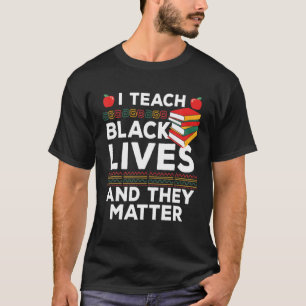 Ik leer zwarte levens en ze maken een zwarte gesch t-shirt