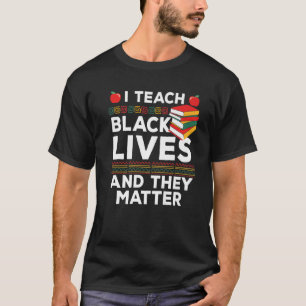 Ik leer zwarte levens en ze maken een zwarte gesch t-shirt