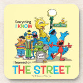 Ik leerde op STRAAT Drankjes Onderzetter (Voorkant)