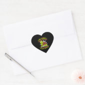 Ik leerde van schildpadden schilderijenliefhebber hart sticker (Envelop)