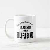 Ik leerde van Shuffleboard. Koffiemok (Links)