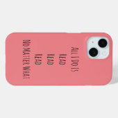 Ik lees alleen maar Case-Mate iPhone case (Achterkant (horizontaal))