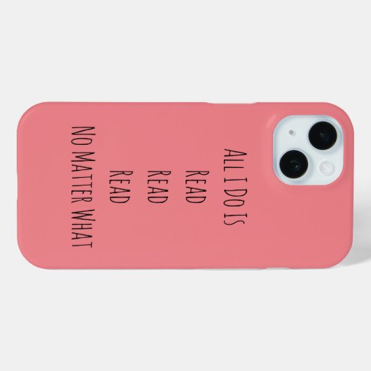 Ik lees alleen maar Case-Mate iPhone case (Achterkant (horizontaal))