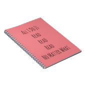 Ik lees alleen maar notitieboek (Rechterzijde)