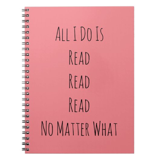 Ik lees alleen maar notitieboek (Voorkant)