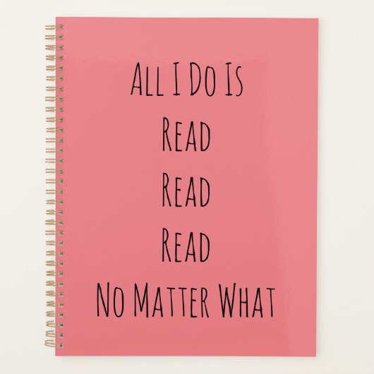 Ik lees alleen maar planner (Voorkant)