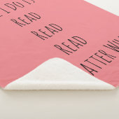 Ik lees alleen maar sherpa deken (3/4)