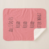 Ik lees alleen maar sherpa deken (Voorkant (horizontaal))