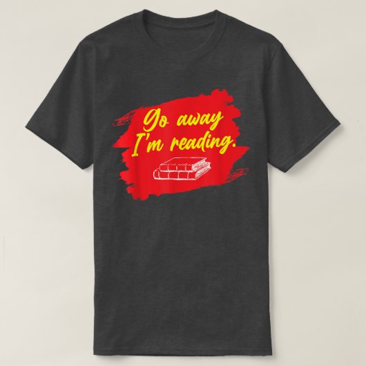 Ik lees Boek Lover Book Nerd Librarian. T-shirt (Design voorkant)