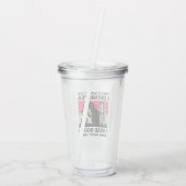 Ik lees boeken en ik weet dingen acryl drinkbeker (Achterkant)