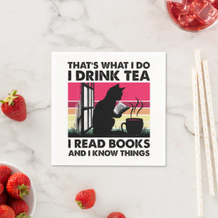Ik lees boeken en ik weet dingen, boekenclub servet