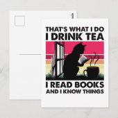 Ik lees boeken en ik weet dingen briefkaart (Voorkant / Achterkant)