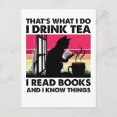 Ik lees boeken en ik weet dingen briefkaart (Voorkant)