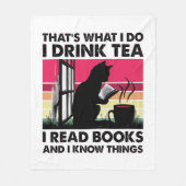 Ik lees boeken en ik weet dingen fleece deken (Voorkant)