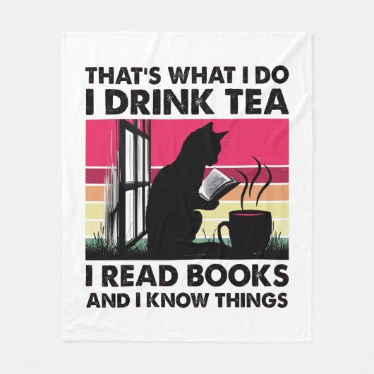 Ik lees boeken en ik weet dingen fleece deken (Voorkant)