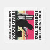 Ik lees boeken en ik weet dingen fleece deken (Voorkant (Horizontaal))