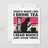 Ik lees boeken en ik weet dingen notitiekaartje (Achterkant)