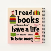 Ik lees boeken omdat ik veel levens heb geleid (Achterkant)