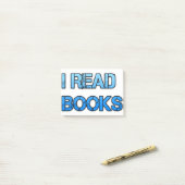 Ik lees boeken post-it® notes (Op bureau)