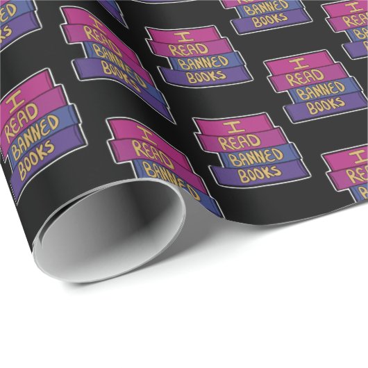 Ik lees boeken zonder vergunning cadeaupapier (Rol Hoek)