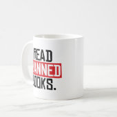 Ik lees boeken zonder vergunning koffiemok (Voorkant links)