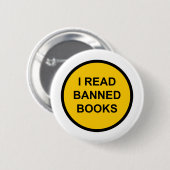 Ik lees boeken zonder vergunning ronde button 5,7 cm (Voorkant /achterkant)