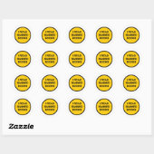 Ik lees boeken zonder vergunning ronde sticker (Vel)