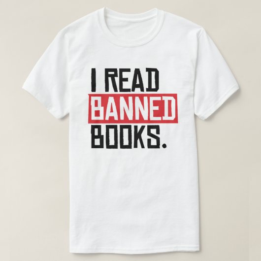 Ik lees boeken zonder vergunning t-shirt (Design voorkant)