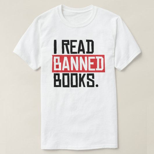 Ik lees boeken zonder vergunning t-shirt (Design voorkant)