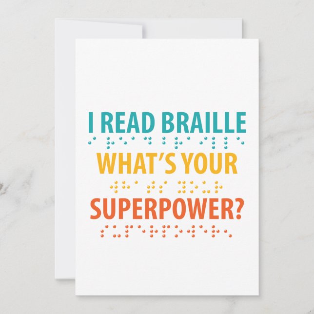 Ik lees braille wat je Superpower is (Voorkant)