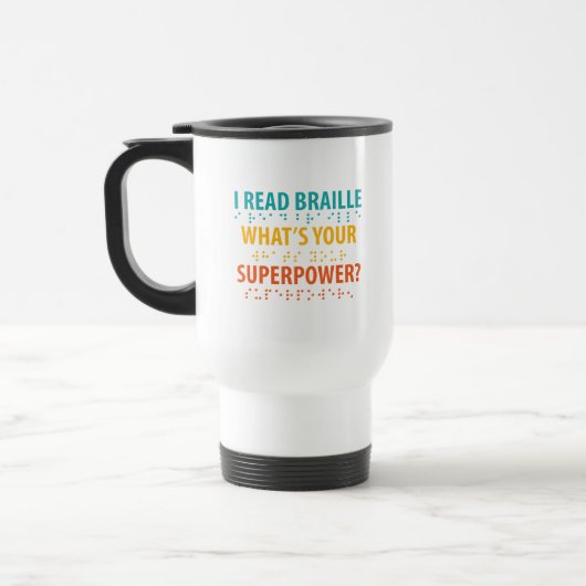 Ik lees braille wat je Superpower is Reisbeker (Links)