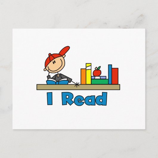 Ik lees briefkaart (Voorkant)