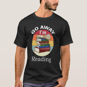 Ik lees de boekenlezershandworm af t-shirt