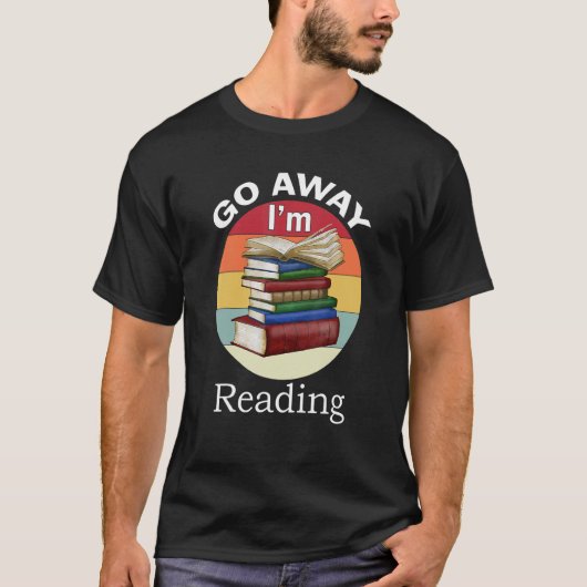 Ik lees de boekenlezershandworm af t-shirt (Voorkant)